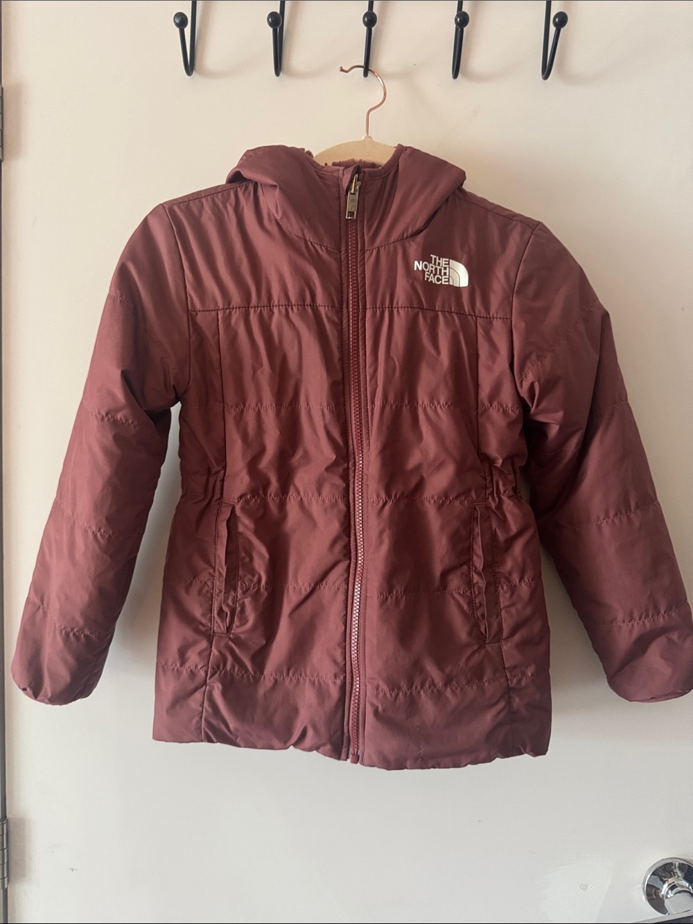 Excellent condition The North Face Hooded reversible Puffer Jacket